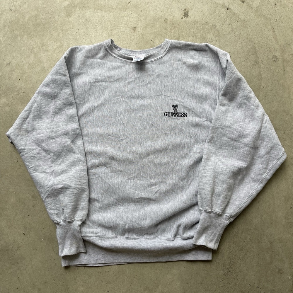Vintage Guinness Champion Reverse Weave 90s Size Large Crewneck Sweatshirt